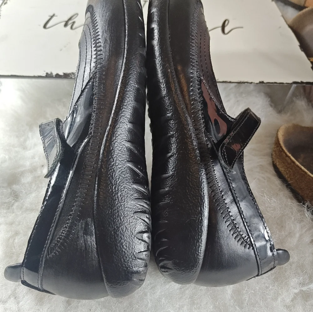 Naot Black Leather Mary Jane Shoes EUR 39 - Picture 9 of 10